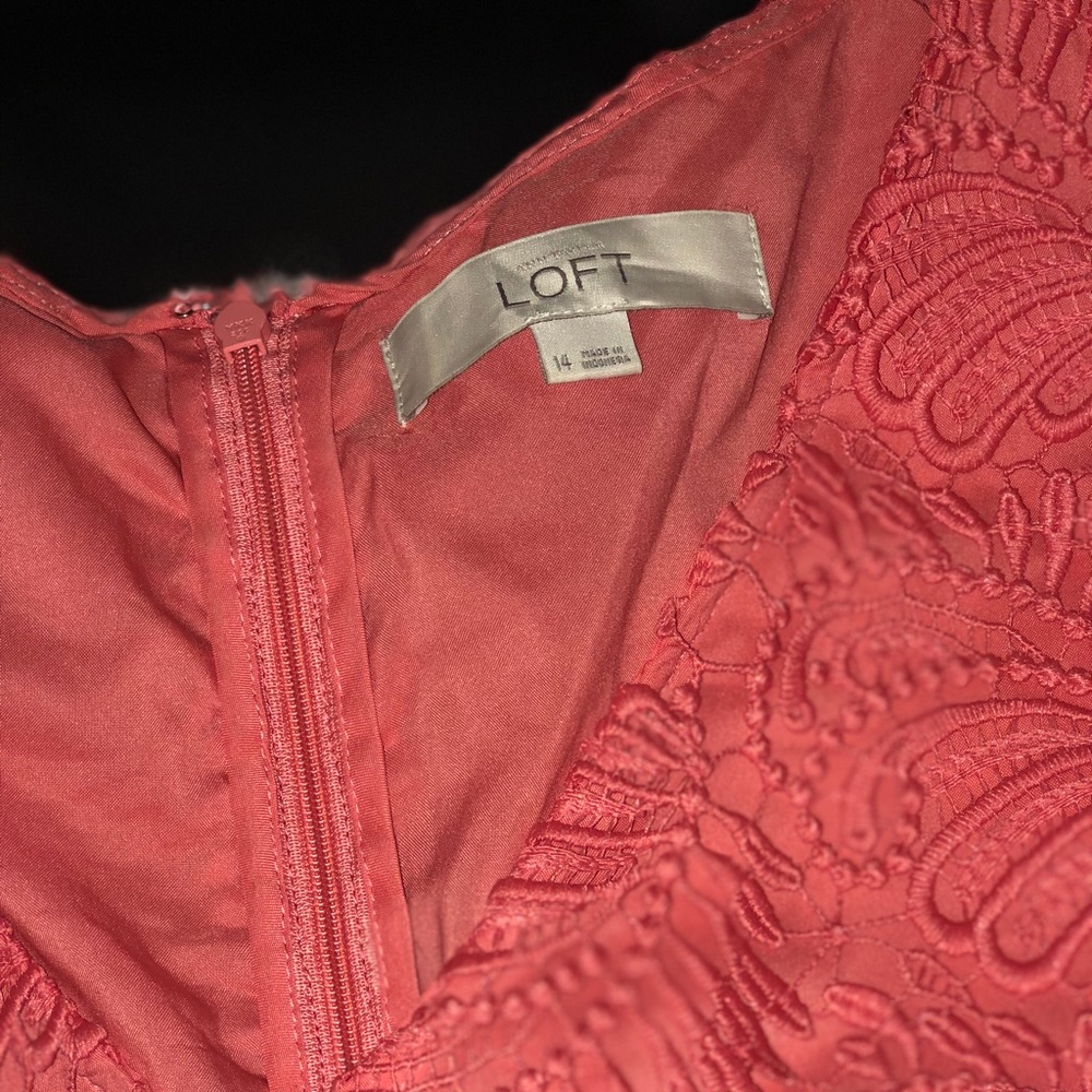Peach Ann Taylor Loft Dress